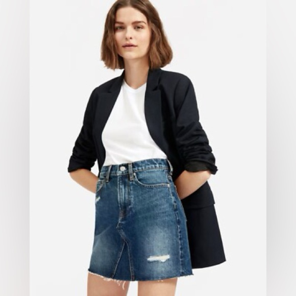 Everlane The Reconstructed Denim Skirt size 25